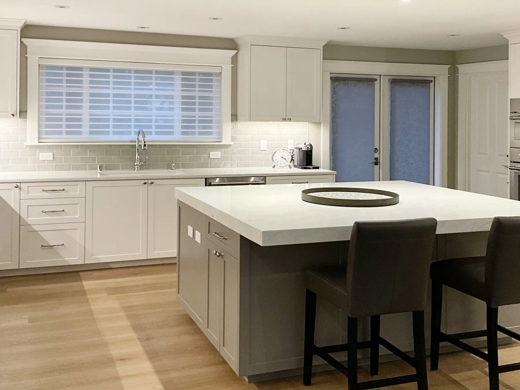 Silhouette Sheer Shades and Roller Shades for a kitchen in Woodinville