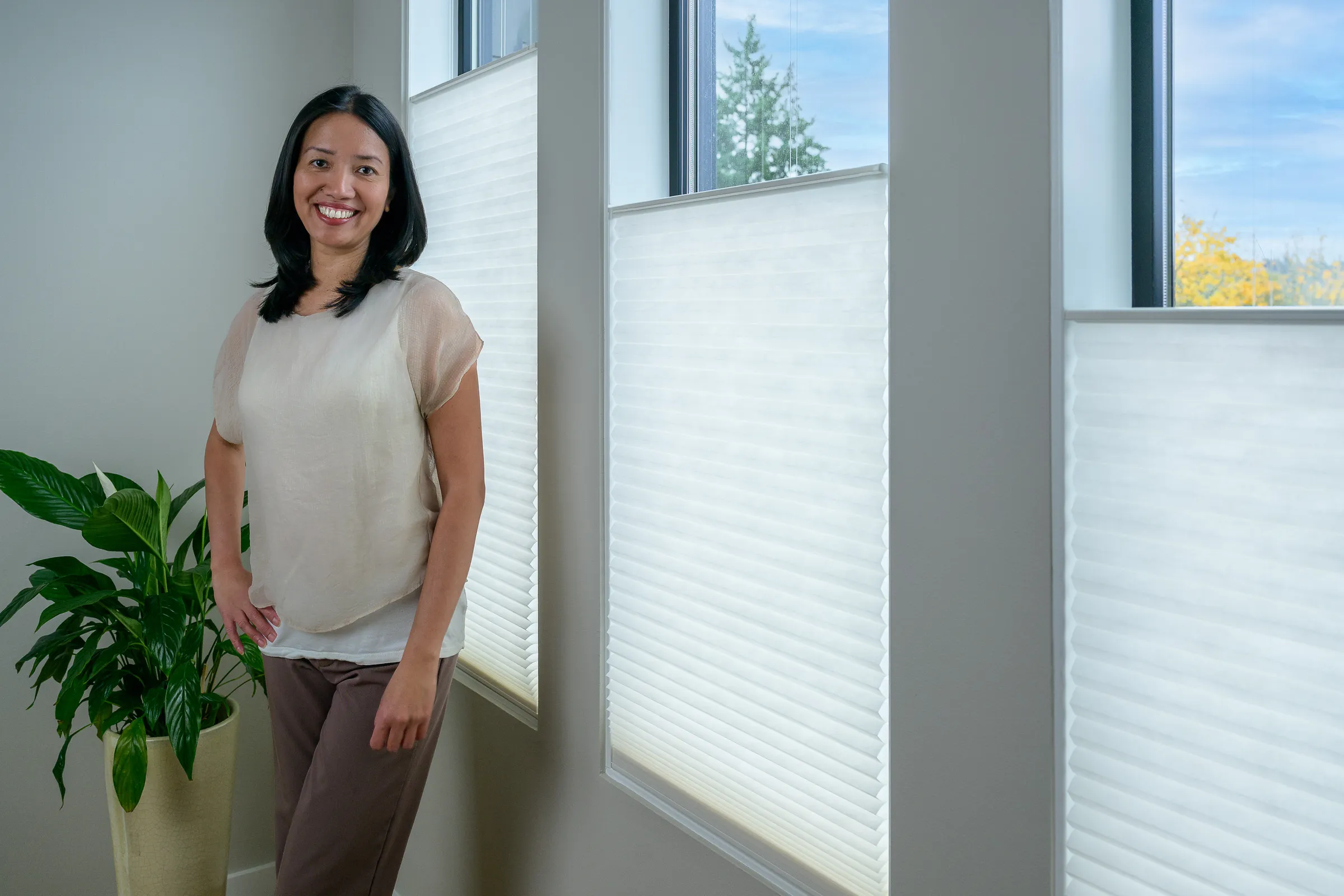 Armi Avila, founder and window covering design consultant at Amazing Blinds by Armi