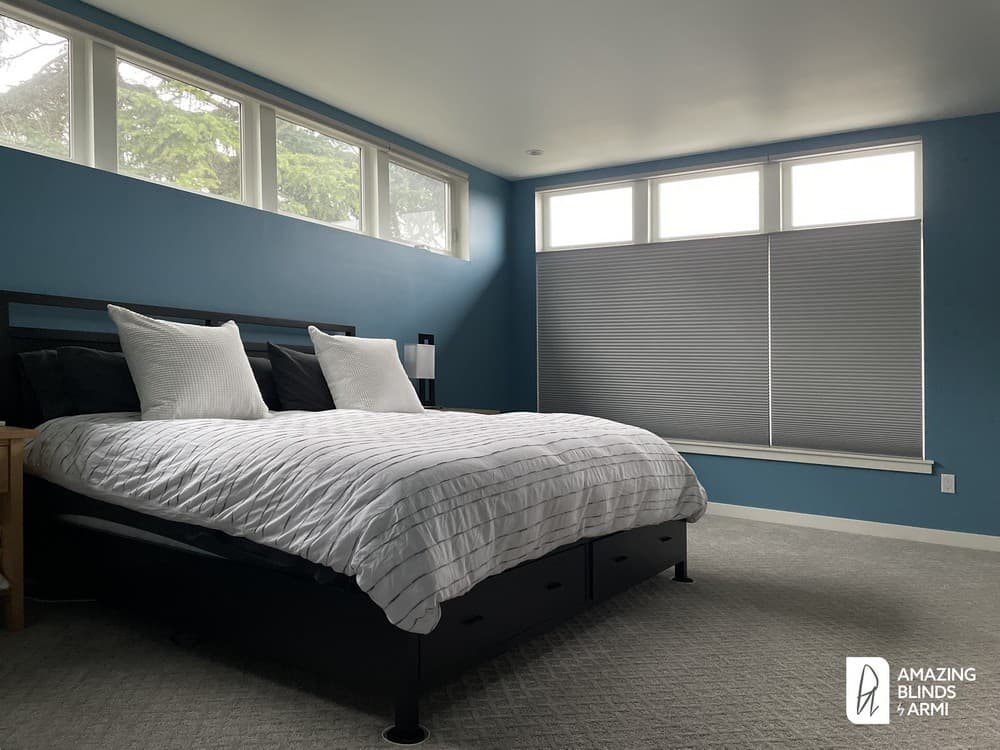 Contemporary Motorized Honeycomb Shades On Phinney Ave N In Fremont, Seattle, WA 2