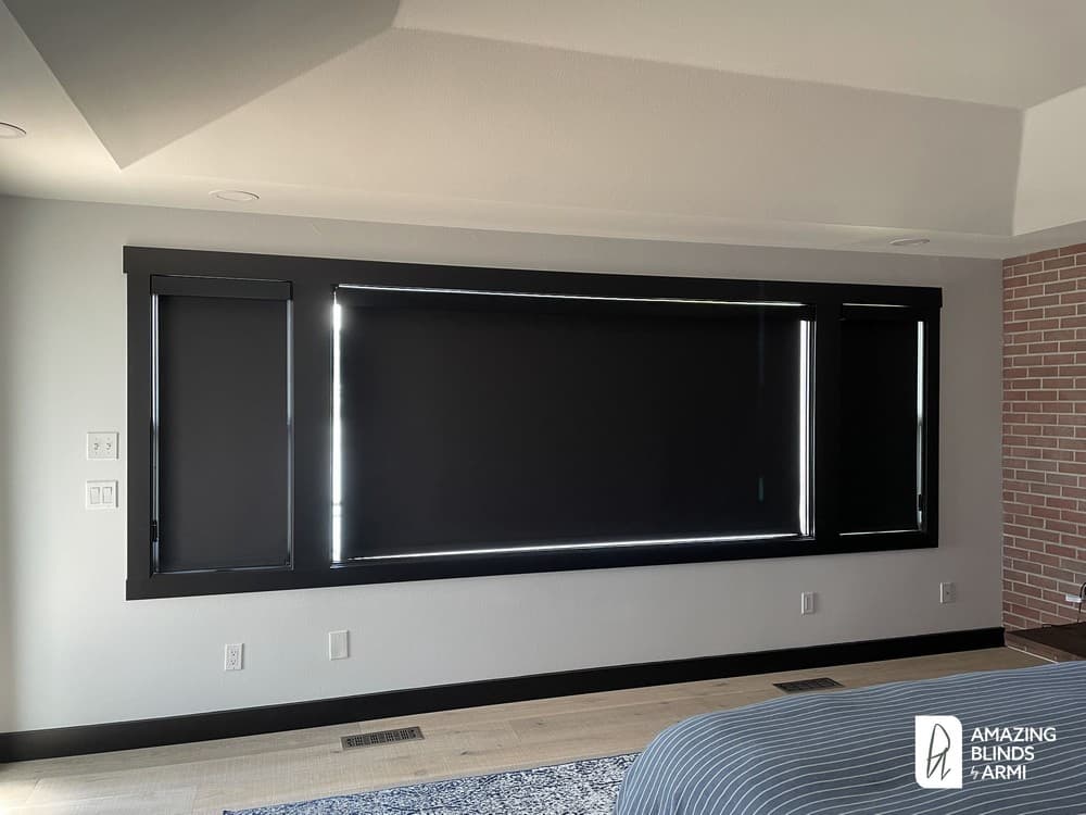 Convenient Motorized Roller Shades on Hazelwood Ln SE in Newport Hills, Bellevue, WA 2