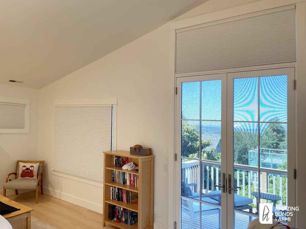 Elegant Roman Textures and Honeycomb Shades on Palatine Ave in Phinney Ridge, Seattle, WA 2