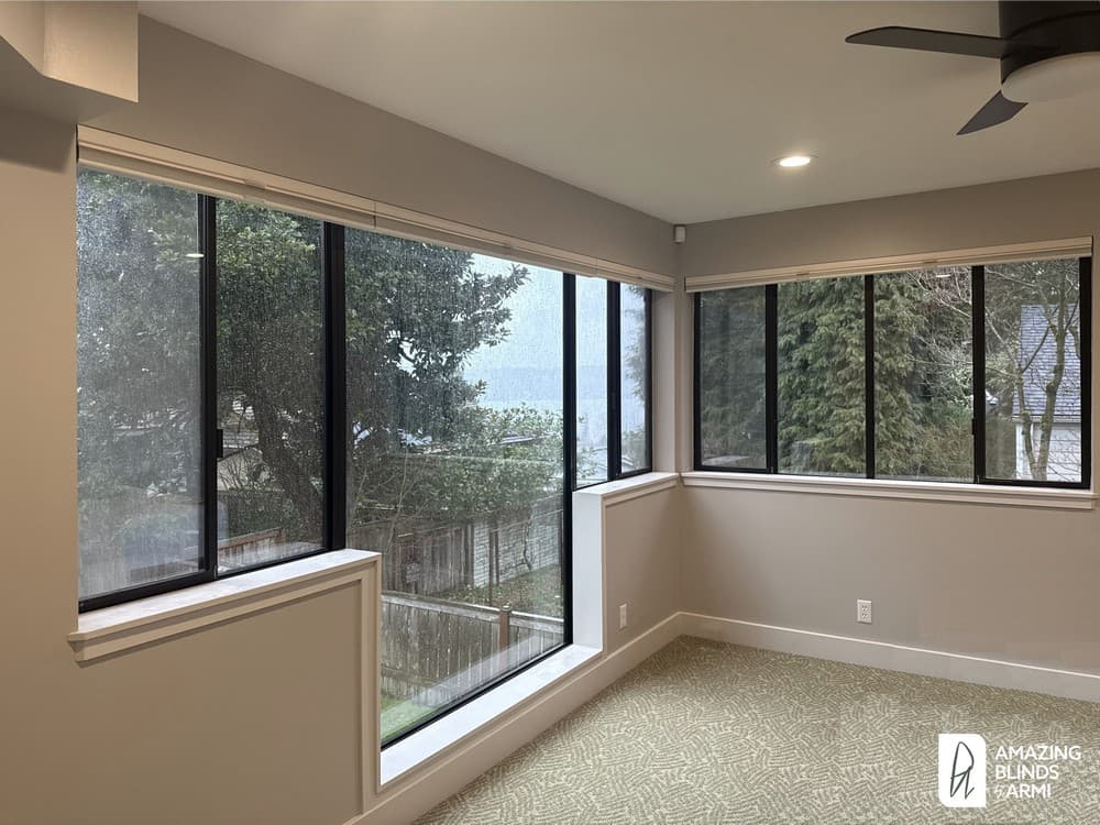 Flexible Honeycomb Shades for Odd Shaped Windows on NE 88th St in Seattle, WA 2