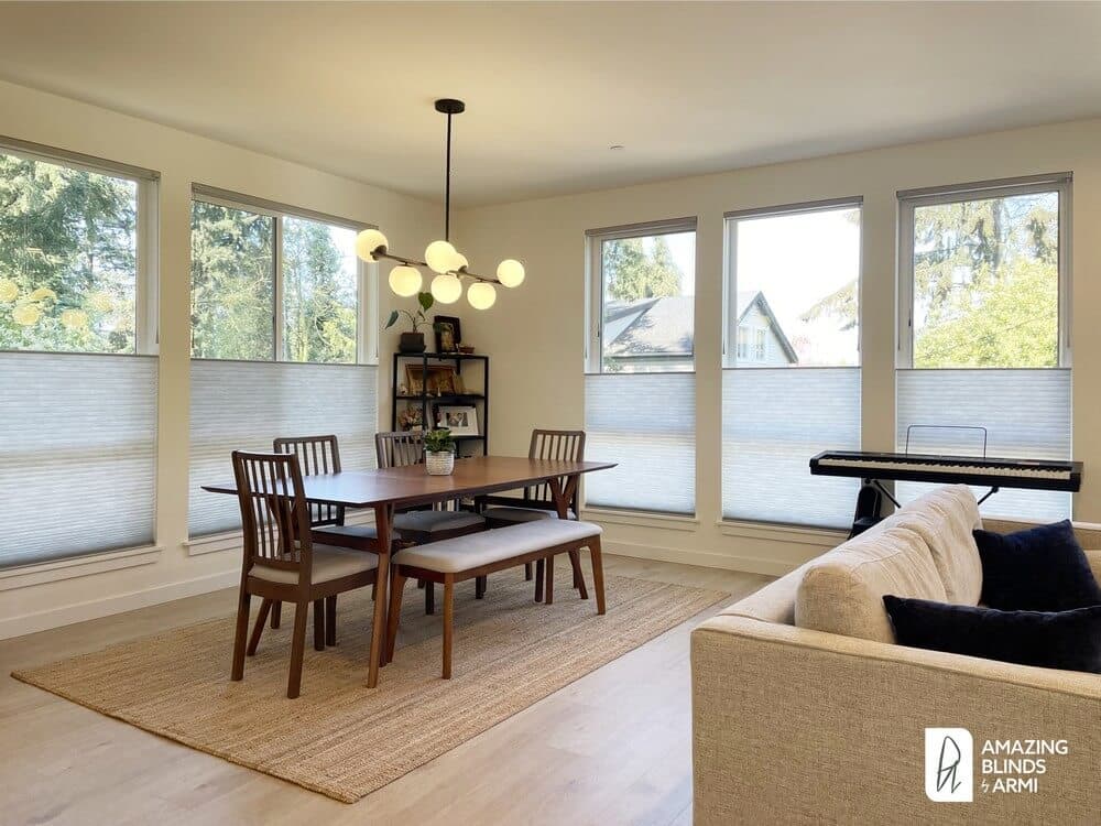 Functional Top-Down Bottom-Up Honeycomb Shades on 12th Ave NE in Seattle, WA 3