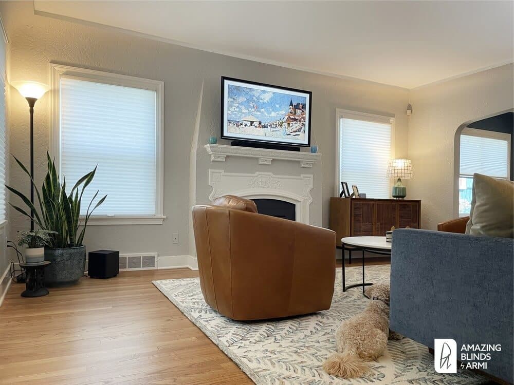 Modern Duette Honeycomb Shades for a Remodel on NE 75th St in Ravenna, Seattle, WA 3
