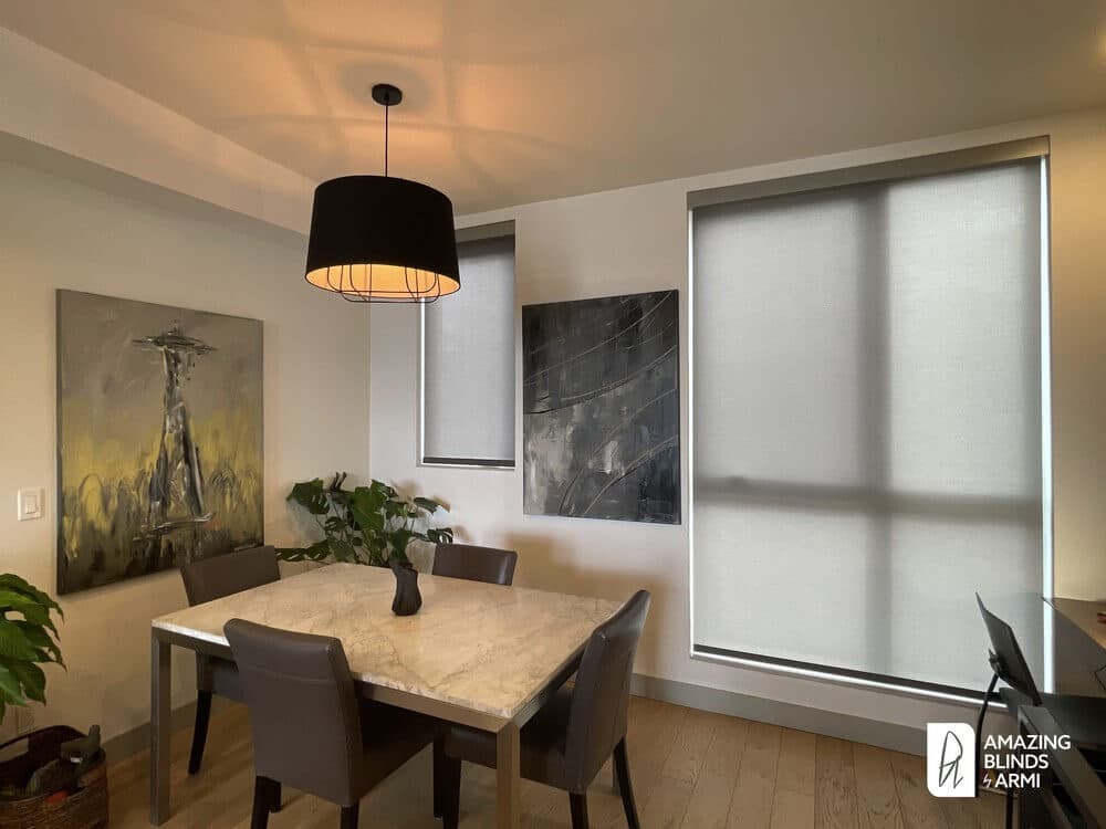 Stylish Motorized Roller Shades on Franklin Ave E in Eastlake, Seattle, WA 3