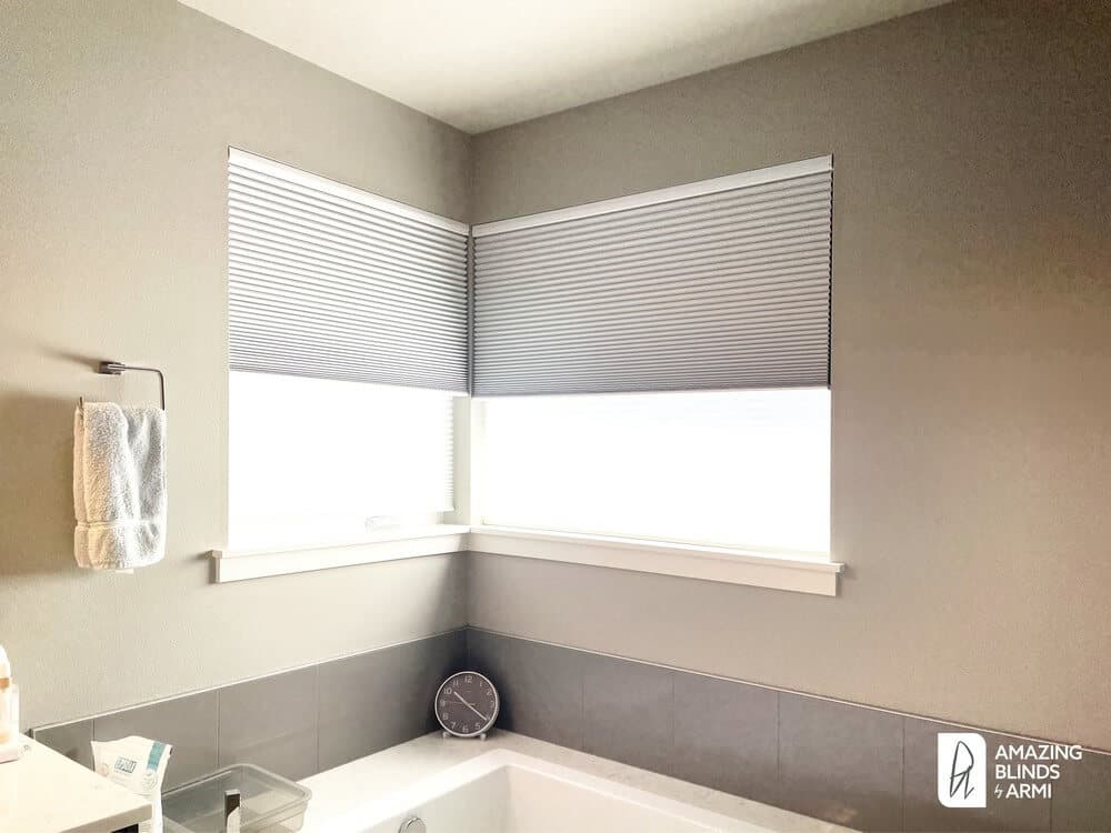 Tailored Light-Filtering and Room-Darkening Honeycomb Shades on 84th Ave NE in Kirkland, WA 3