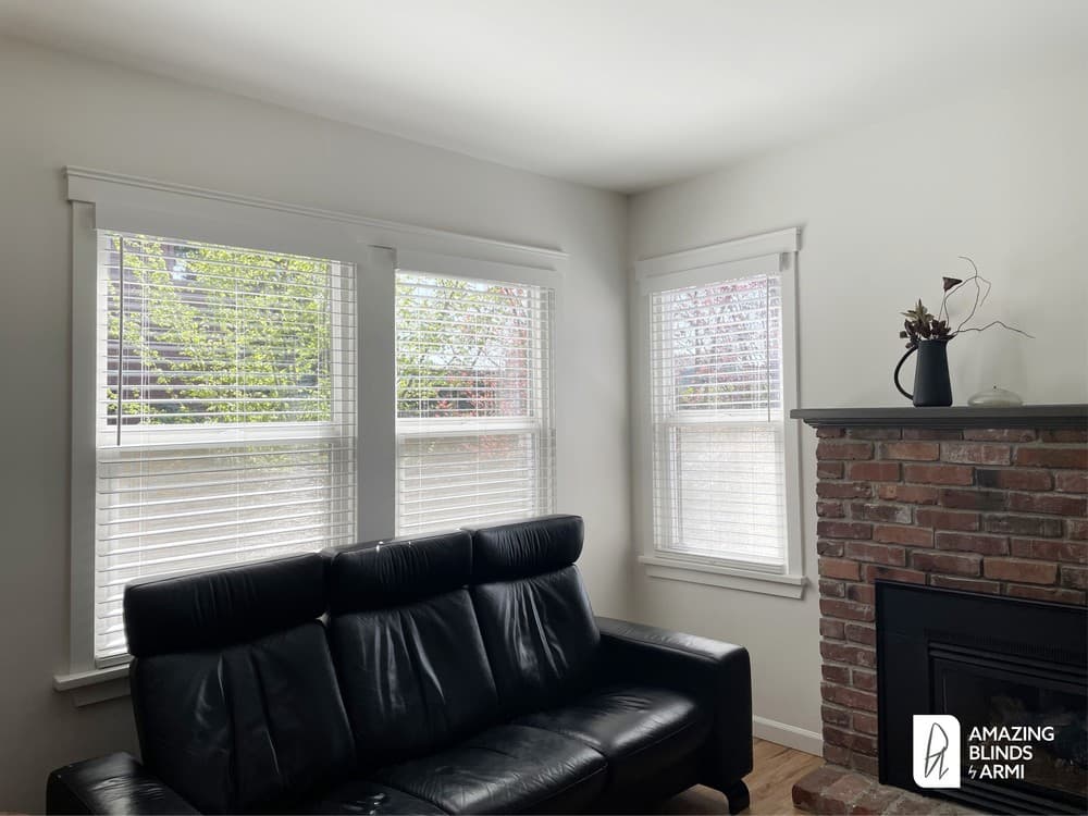 Timeless Faux Wood Blinds to Replace Mini Blinds on NW 70th St in Ballard, Seattle, WA 2