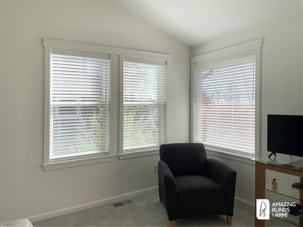 Timeless Faux Wood Blinds to Replace Mini Blinds on NW 70th St in Ballard, Seattle, WA 3